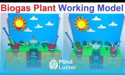 biogas plant working model 3d for school project science exhibition diy howtofunda