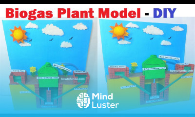 biogas plant model 3d making science project using cardboard howtofunda craftpiller