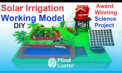 solar powered agriculture irrigation working model diy science project howtofunda