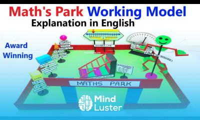 maths park working model explanation in english maths project diy howtofunda