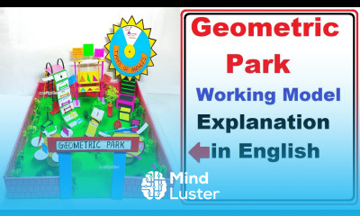 geometric park working model explanation in english maths exhibition project diy craftpiller
