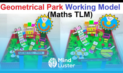 geometrical park working model 3D maths tlm maths project diy simple craftpiller 3d