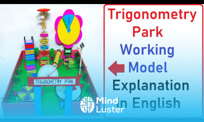 trigonometry park working model 3D explanation in english maths project maths tlm craftpiller