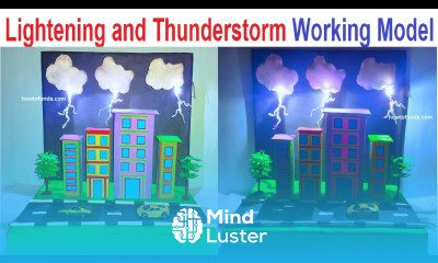 lightening and thunderstorm working model science exhibition diy natural disaster howtofunda