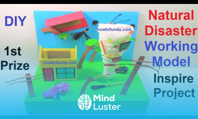 how to make natural disaster working model 3d tornado inspire science project DIY howtofunda