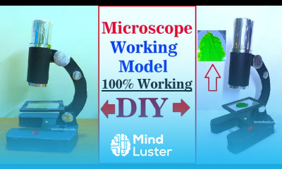 microscope working model for school science exhibition inspire award winning howtofunda