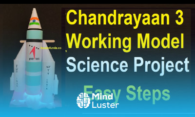 chandrayaan 3 working model 3D science project for exhibition diy rocket launching howtofunda