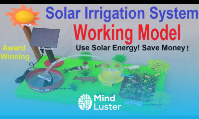 solar powered irrigation system working model for school science project exhibition howtofunda