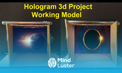 3d hologram projector working model for school science project exhibition diy DIY pandit