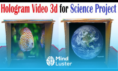 How to make 3d Hologram Box Screen 3d Hologram Transparent Projector diy simple DIY pandit