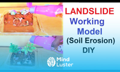 soil erosion working experiment LANDSLIDE Working Model science project howtofunda DIY