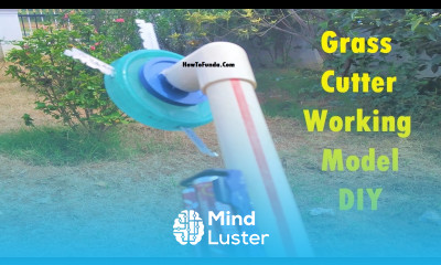 grass cutter dc motor project diy at home easily howtofunda