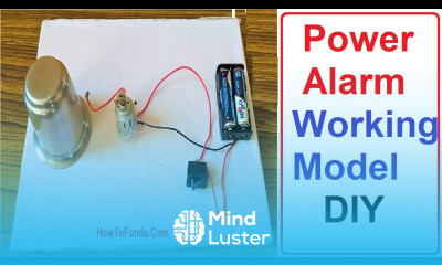powerful alarm working model using dc motor and waste materials howtofunda