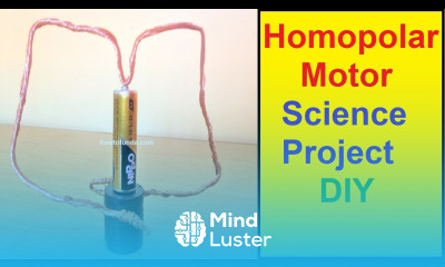 homopolar motor science project DIY AT HOME EXPERIMENTS howtofunda