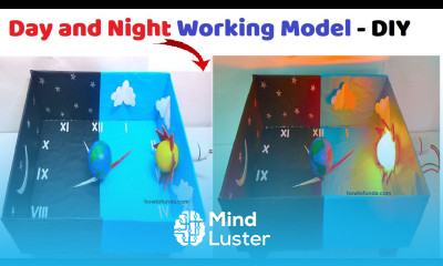 day and night working model 3d social inspire award science project diy howtofunda craftpiller