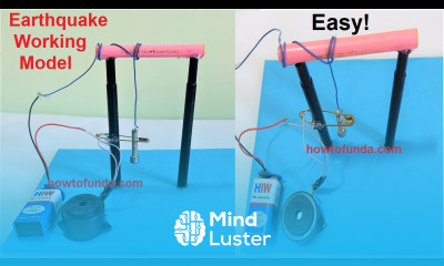 earthquake alarm working model inspire award social science project new design howtofunda