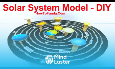 Solar system model for science fair project social science project DIY at home howtofunda
