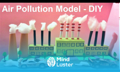 air pollution model factory model science project best out of waste howtofunda still model