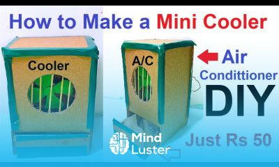 how to make air cooler working model science project exhibition air conditioner ac howtofunda