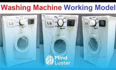 washing machine working model science project dc motor project howtofunda