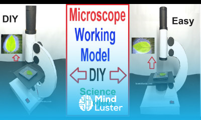 how to make microscope working model for science project exhibition diy howtofunda innovative