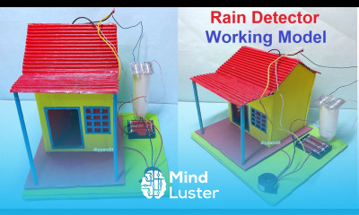 rain detector working model for science exhibition inspire award science project DIY pandit