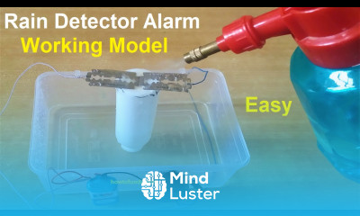 how to make rain detector alarm working model inspire award science project diy howtofunda
