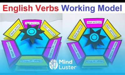 regular and irregular verb working English model making diy English project howtofunda