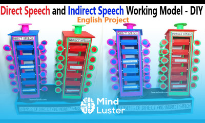direct speech and indirect speech working model english grammar project english tlm howtofunda