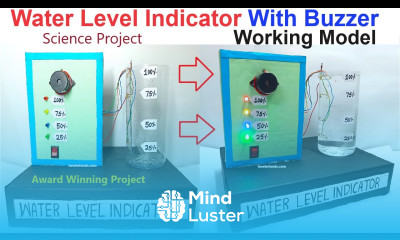 water level indicator with buzzer working model for science project exhibition diy howtofunda