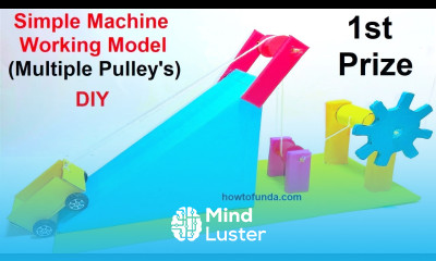 simple machine science project working model multiple pulley howtofunda