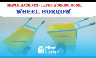 wheelborrow lever simple machines project ideas Physics science working model howtofunda