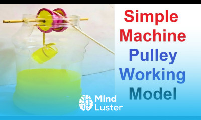 simple machine pulley working model Science Project DIY howtofunda
