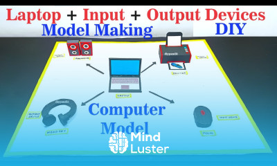 computer model making using cardboard with laptop headset speakers printer mouse howtofunda