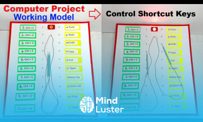 Control Shortcut Keys Working Model Amazing Computer Project 2025 diy howtofunda