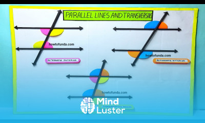 parallel lines and its traversals maths model making tlm diy craftpiller howtofunda