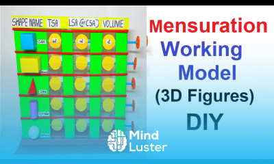 mensuration working model math s tlm working model for 3D figures diy craftpiller howtofunda