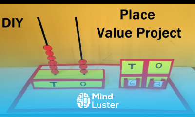 place value chart working model making project using cardboard DIY howtofunda