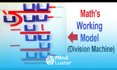 math working model division machine TLM howtofunda DIY