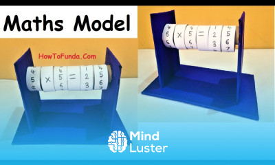 Maths working model using cardboard diy howtofunda