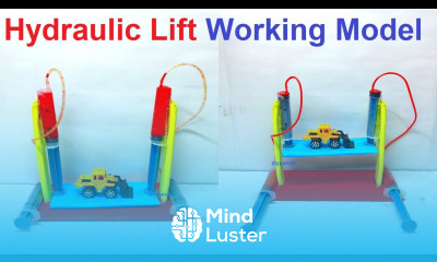 hydraulic lift working model science project exhibition diy diypandit