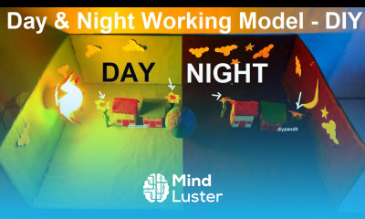 day and night working model science project for exhibition DIY pandit
