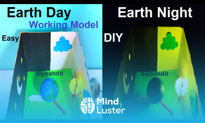 how to make earth day and night working model science project in science exhibition diypandit