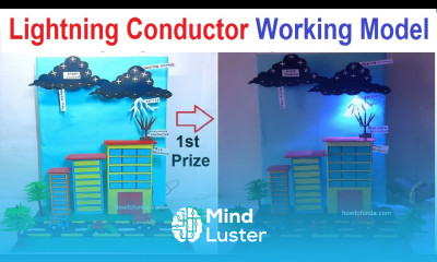 lightning conductor working model on tall building inspire award science project diy howtofunda