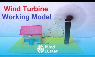 wind turbine working model windmill eco friendly inspire award science project howtofunda