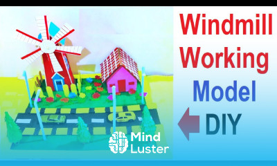 Amazing Windmill Model 3d Making Project DIY Wind Turbine Project HowtoFunda