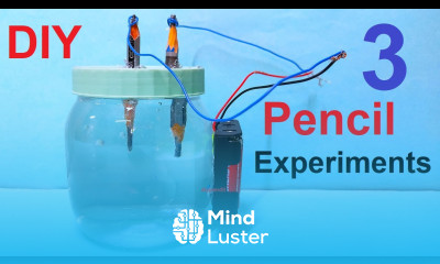 3 pencil science experiments projects electrolysis of water pencil electricity diy DIY pandit