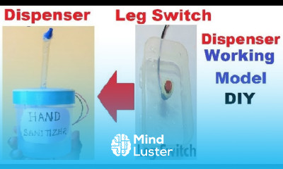 hand sanitizer dispenser machine working model dc motor inspire science projects howtofunda