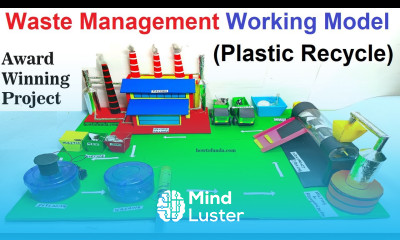 waste management working model plastic recycle solid science project exhibition howtofunda