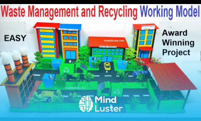 waste management and recycling project working model science project for exhibition howtofunda